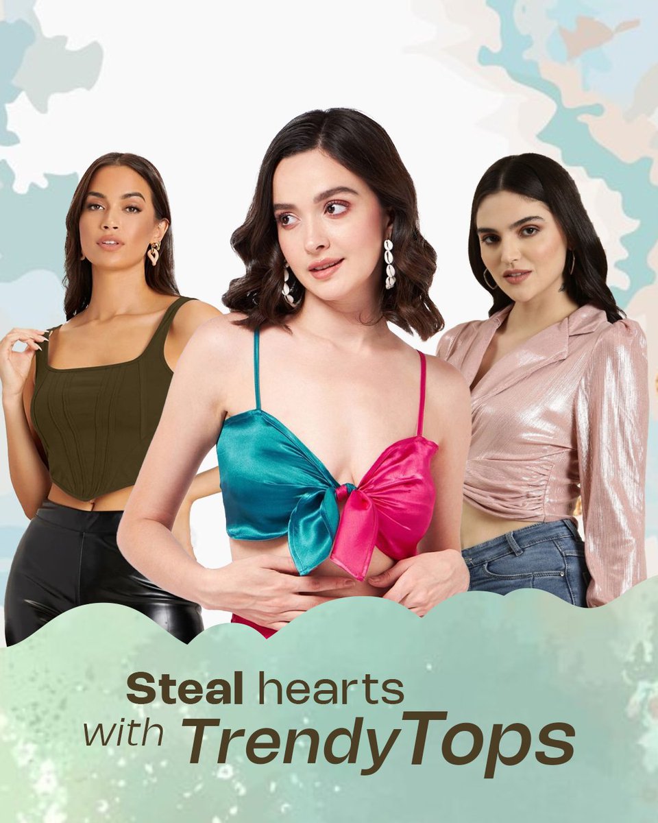 snapdeal's tweet photo. Tops that turn heads and win hearts—your style secret is safe with us. 😜✨
Shop now! #linkinbio
.
.
.
#Snapdeal #trendytops #outfits #trend2024 #newtop #Partywear #Womenswear #Glitterlook #Bralette #croptop https://t.co/Cxj7FwkcFC