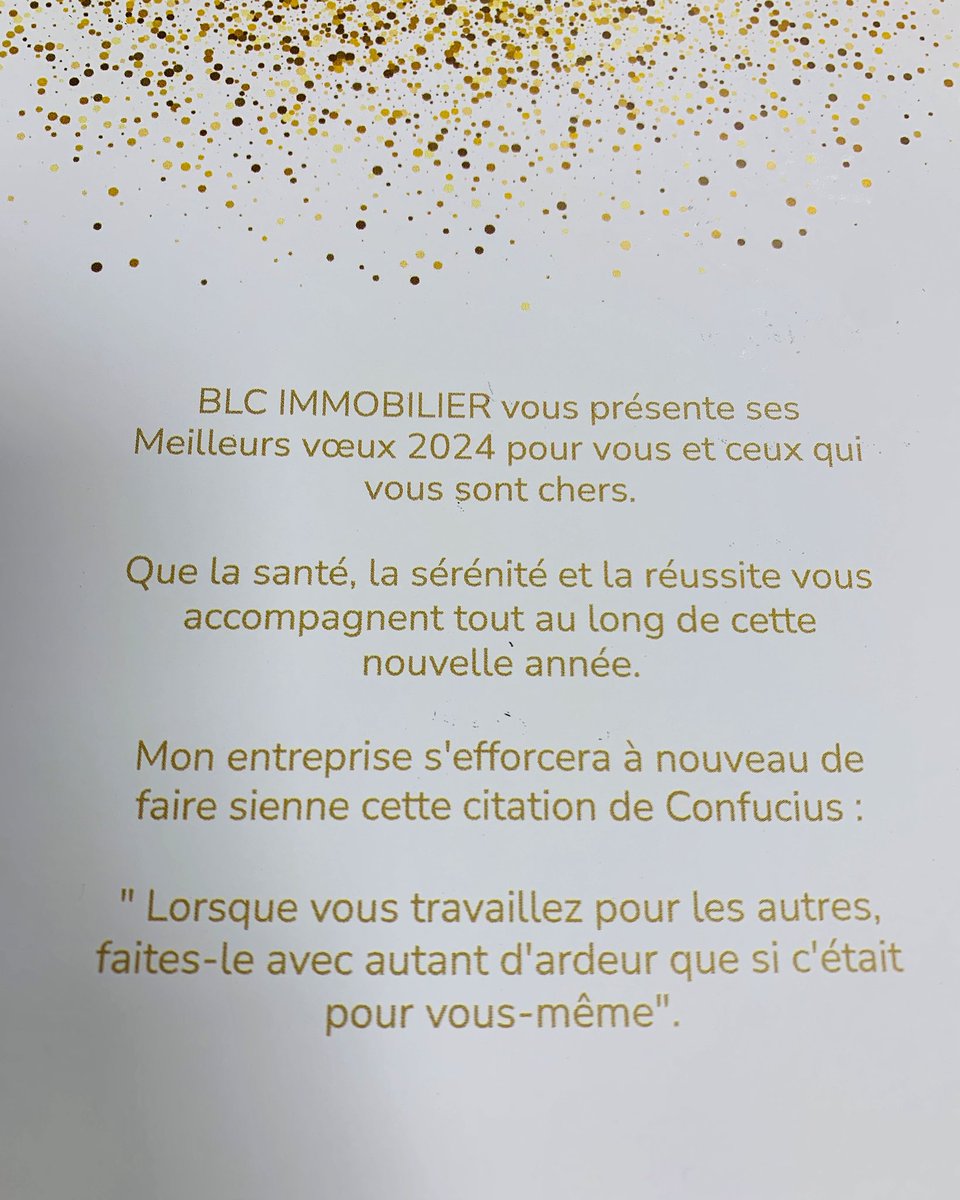 Toute l’équipe de BLC IMMOBILIER se joint à moi pour vous souhaiter une très belle année 2024.
#BonneAnnee2024 #meilleursvoeux