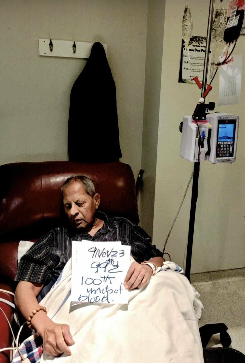 Not long ago, Dr. Govender received his 100th blood transfusion since being diagnosed. This year donate hope. Book an appointment to give blood or plasma: myaccount.blood.ca 5/5