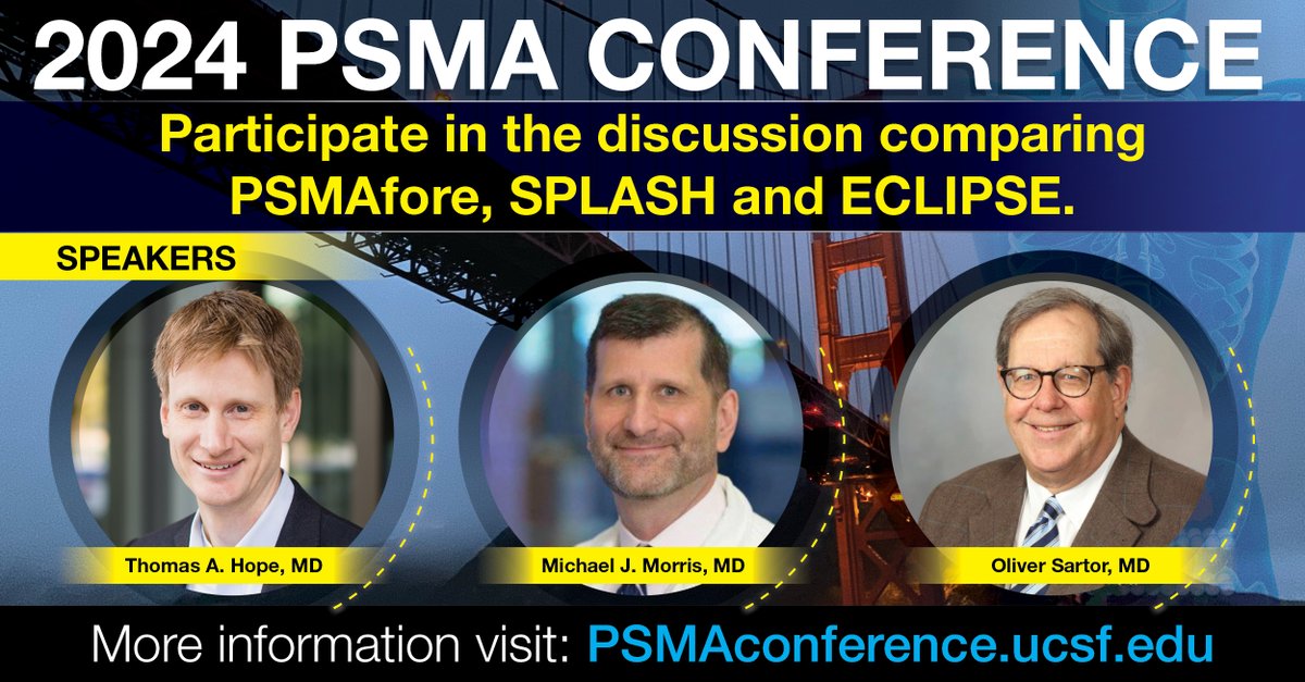 The UCSF-UCLA-PCF 2024 PSMA Conference is coming up (Jan 18/19th). The session comparing PSMAfore, SPLASH and ECLIPSE is even more relevant with the recent release of the SPLASH results. Register in person or virtually! psmaconference.ucsf.edu