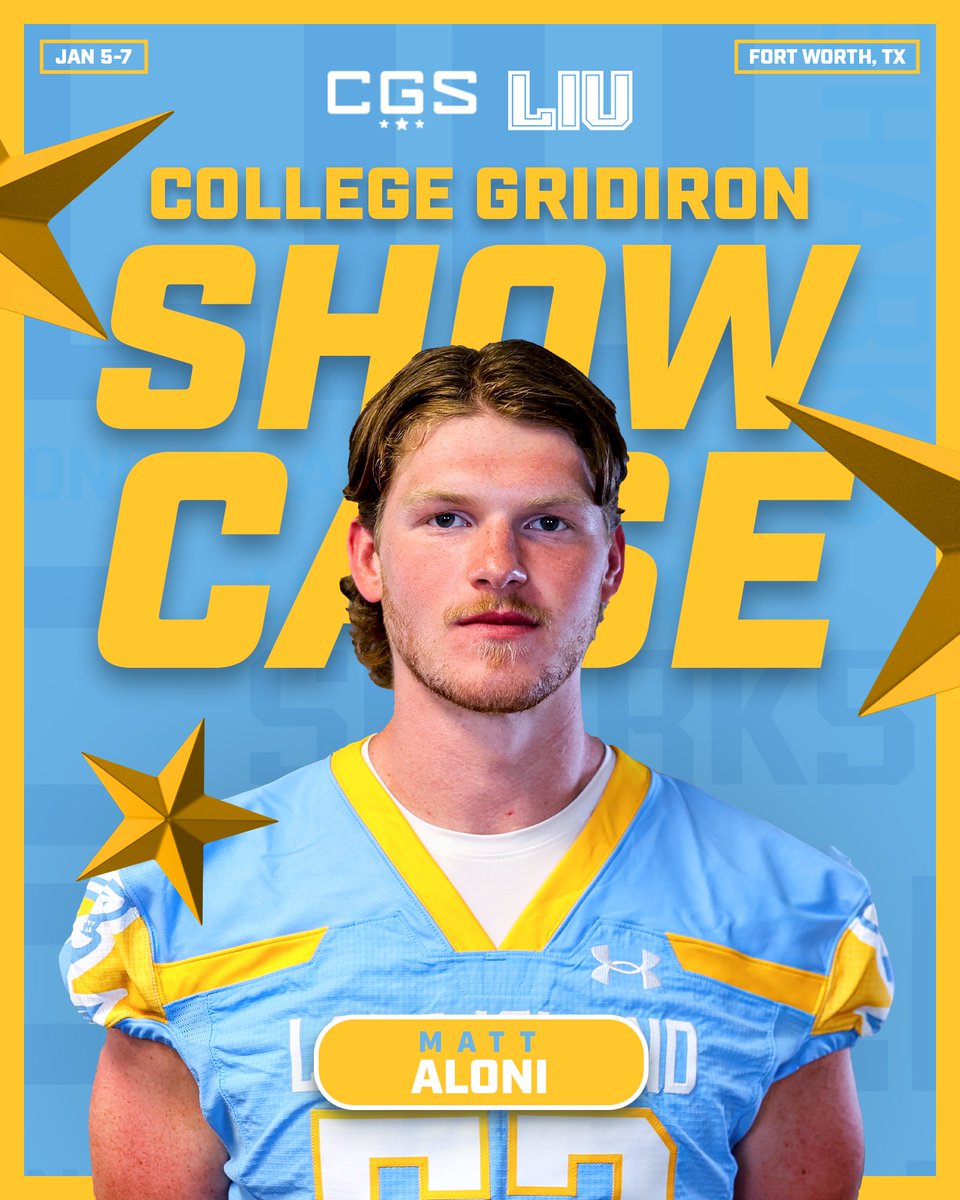 Congrats to Matt Aloni, who also is headed to the College Gridiron Showcase!