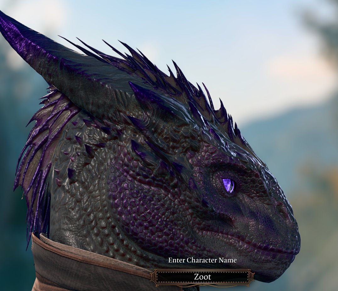 Konrekar's tweet photo. @JaidenAnimation Probably late to the party, but went and made Jaiden's Dragonborn Warlock in Baldurs Gate 3. https://t.co/YYBMUA8uD4