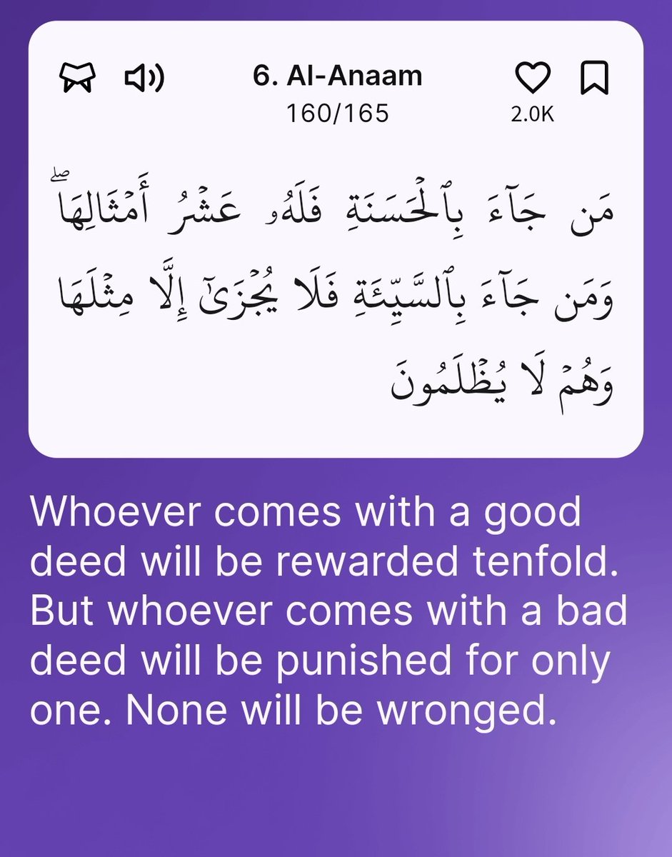 Al_quraan114's tweet photo. -Al Qur’aan {6:160}

Download the Quranly App https://t.co/RgrlchK0uB