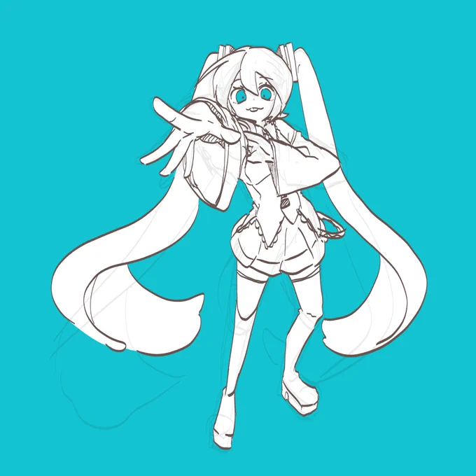 右手が腕にめり込んでるよでも大丈夫初音ミクの本体判定がバグってるだけなので 