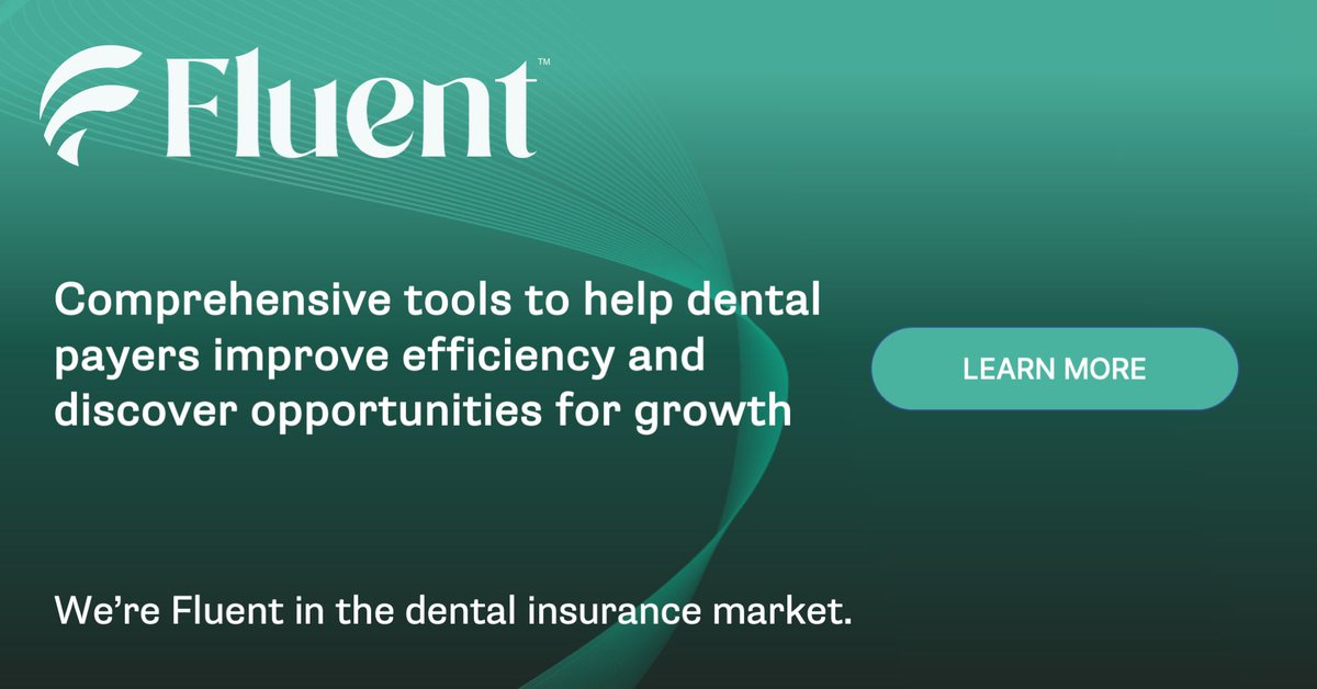 FluentDental's tweet image. From #MemberExperience and #UtilizationReview to network management and benchmarking, Fluent provides the end-to-end optimization platform #dentalpayers need to operate efficiently. Want to learn more about becoming a partner with Fluent? buff.ly/3lBRMSz #dentalpayer