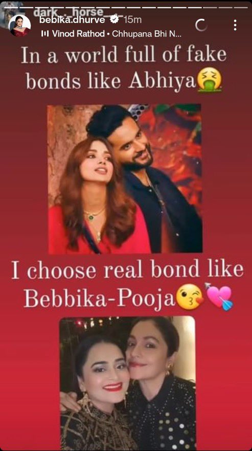 aditi_2362's tweet photo. Bebika ne sab ko unki Aukaat dikha di
Bevish sailed guys 🥹😁😁😁
Kon #abhiya #abhisha 😤
Its #bevish ♥️
#ElvishYadav #Bebika https://t.co/bIimp7toT0
