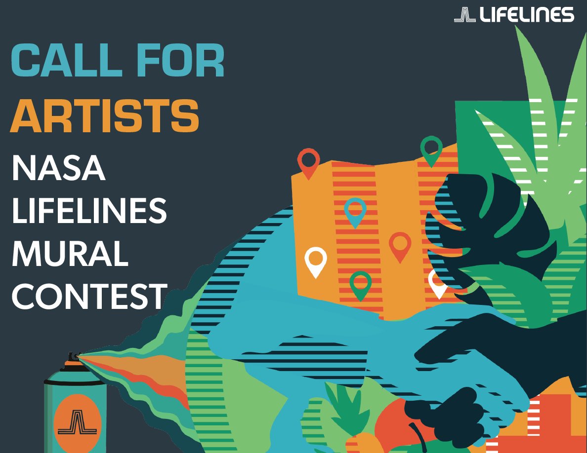 🎨 #NASALifelines Mural Call for Artists 

Artists in St. Louis, DC, Detroit, Nashville, &amp; New Orleans, apply today to create murals that tell the story of earth science!  

Budget: $7,250 

Apply by 2/15/24: nasalifelines.org/mural-contest-… 

#CallForArtists