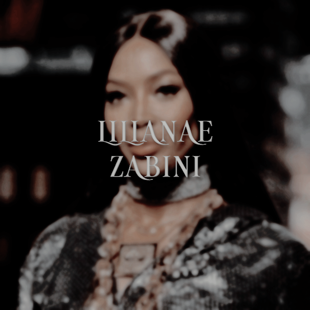 𝐓𝐫𝐚𝐧𝐪𝐮𝐢𝐥𝐚, 𝐦𝐚𝐦𝐚́. 𝐍𝐚𝐝𝐢𝐞 𝐧𝐨𝐬 𝐯𝐨𝐥𝐯𝐞𝐫𝐚́ 𝐚 𝐩𝐨𝐧𝐞𝐫 𝐮𝐧𝐚 𝐦𝐚𝐧𝐨 𝐞𝐧𝐜𝐢𝐦𝐚.

⠀  ⠀❖ Lilianae Zabini, neé Meadowes.
 ⠀    ❖ 40 años.
 ⠀    ❖ Trama e información por MD.

  ¿Rt? ¡Gracias!