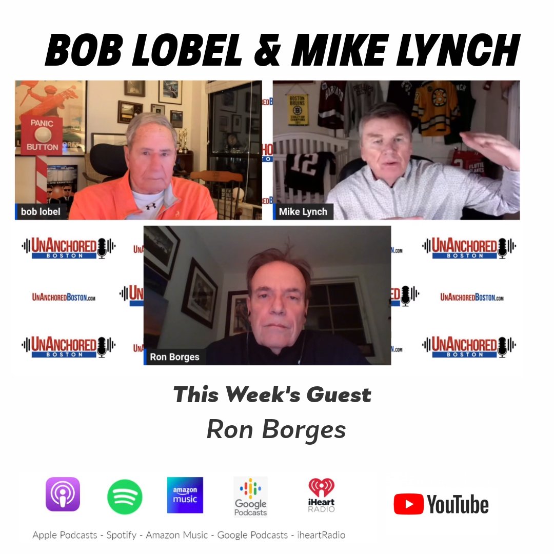 BostonUn's tweet photo. We're thrilled to welcome the incredible Ron Borges as our special guest!  @BobLobel, @LynchieWCVB, and @RonBorges dive deep into the Patriots, Bill Belichick, Robert Kraft, @Rodney_Harrison, and the #cowboys game. #UnAnchoredBoston #RonBorges https://t.co/a1CriEBxss https://t.co/KMz3oSB3nY