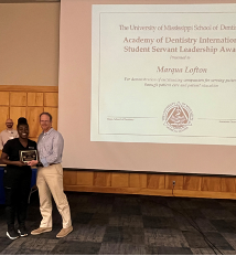 AcadDentIntl's tweet photo. 2023 Student Servant Leadership Award Recipient: Dr. Marqua Lofton, University of Mississippi Medical Center

#ADI #AcademyOfDentistryInternational #DetalHonorSociety #SSLA #StudentServantLeadershipAward https://t.co/2qc4esOP7r