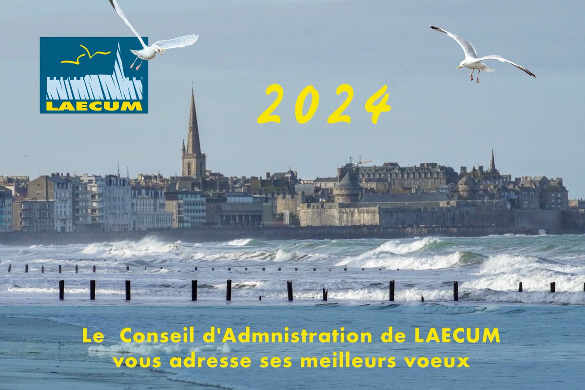 #MeilleursVœux #NouvelAn2024 #LAECUM #SaintMalo