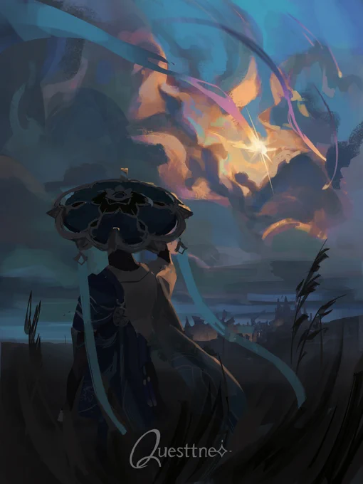 Happy birthday Scara. I will finish one of your 15 wips I've started one day promise  #Genshinlmpact #scaramouche