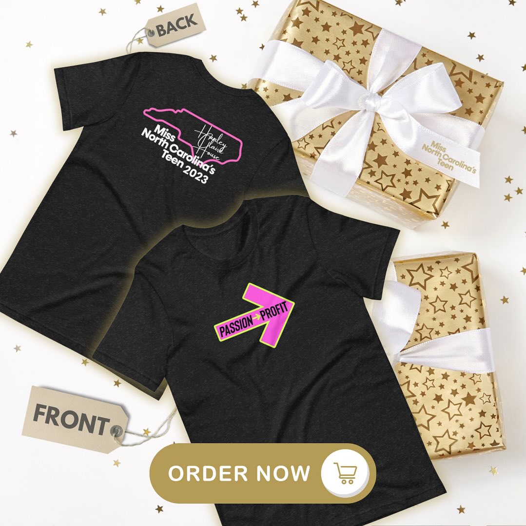 👚 Makes a great gift, or show off your support for NC in Orlando or at your Miss America’s Teen watch parties! Order online and shirts will be shipped directly to your home! 🌟