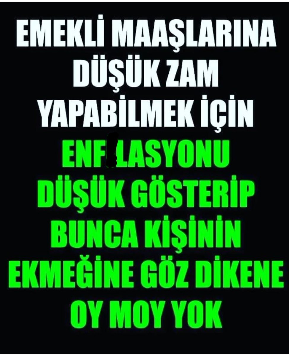 Rahmetli Babam şimdi emekli olsaydı 

1 ev : 4 milyon
1 araba: 1.2 milyon
1 düğün: 800 bin
Totalde 6 milyon

Şimdi emekli olan 25 yıl = 500.000tl

5 milyon 500 bin bu millet e borcunuz var Sayın <a href="/isikhanvedat/">Prof. Dr. Vedat Işıkhan</a>
<a href="/memetsimsek/">Mehmet Simsek</a>

Siz bu millet ile dalga mı geçiyorsunuz 

#EmeklidenRest