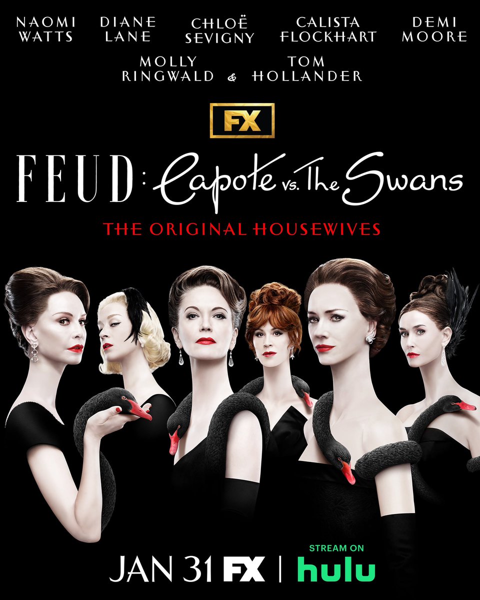 Feud: Capote vs. The Swans 🦢 Jan. 31 <a href="/FeudFX/">FEUD: Capote vs. The Swans</a> 🖤