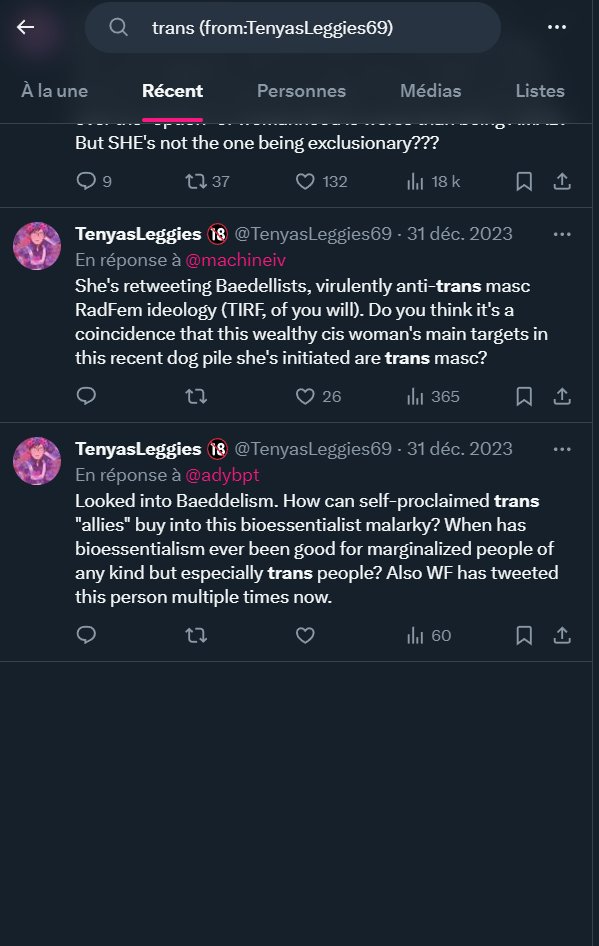 @TenyasLeggies69 @macfluffers Also correct me if I'm wrong but it seems to me that you are yourself a cis woman who has never talked about trans issue before that