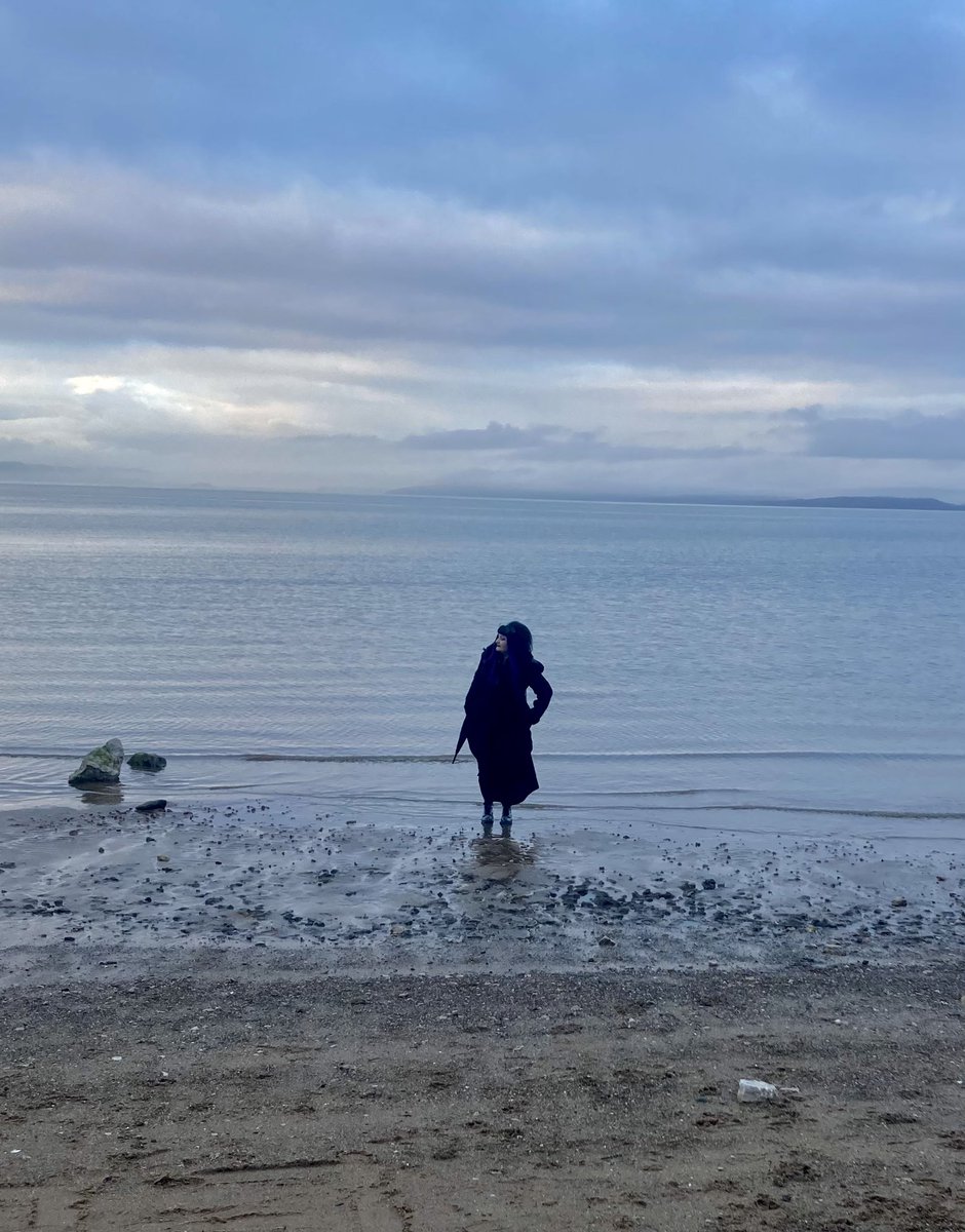 GraveStories's tweet photo. Dipped my toes in the sea at Morecambe today! 
#sea #coast #Lancashire #Morecambe #CemeteryLady https://t.co/iE4iY1qL1Z