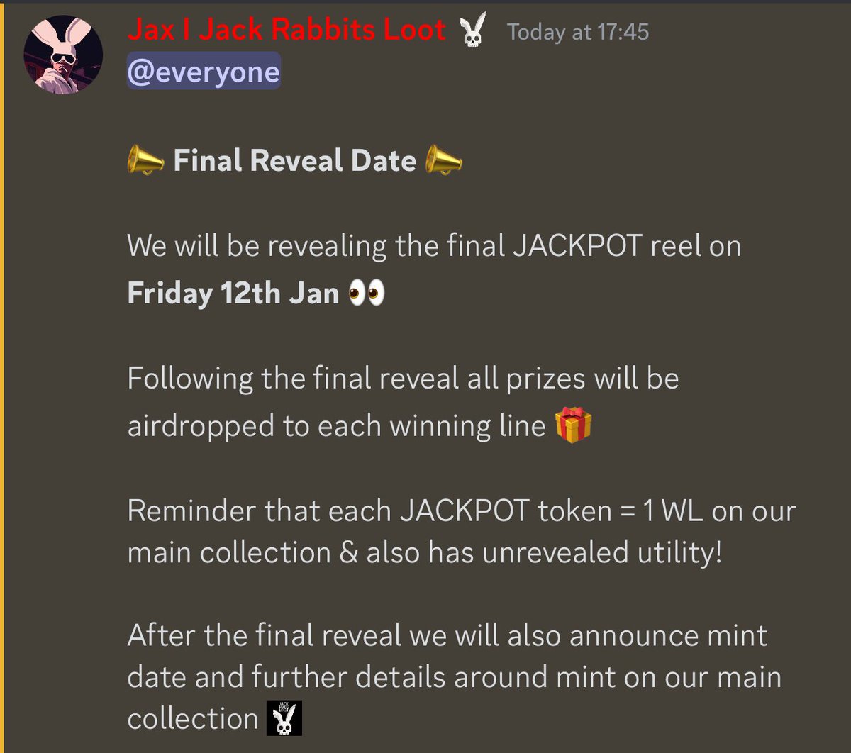 Final JACKPOT reveal date will be Friday 12th Jan!

Each token = 1 WL space on our main collection and also has unrevealed utility 👀 

Main collection mint date and details to follow the final reveal.

$topia