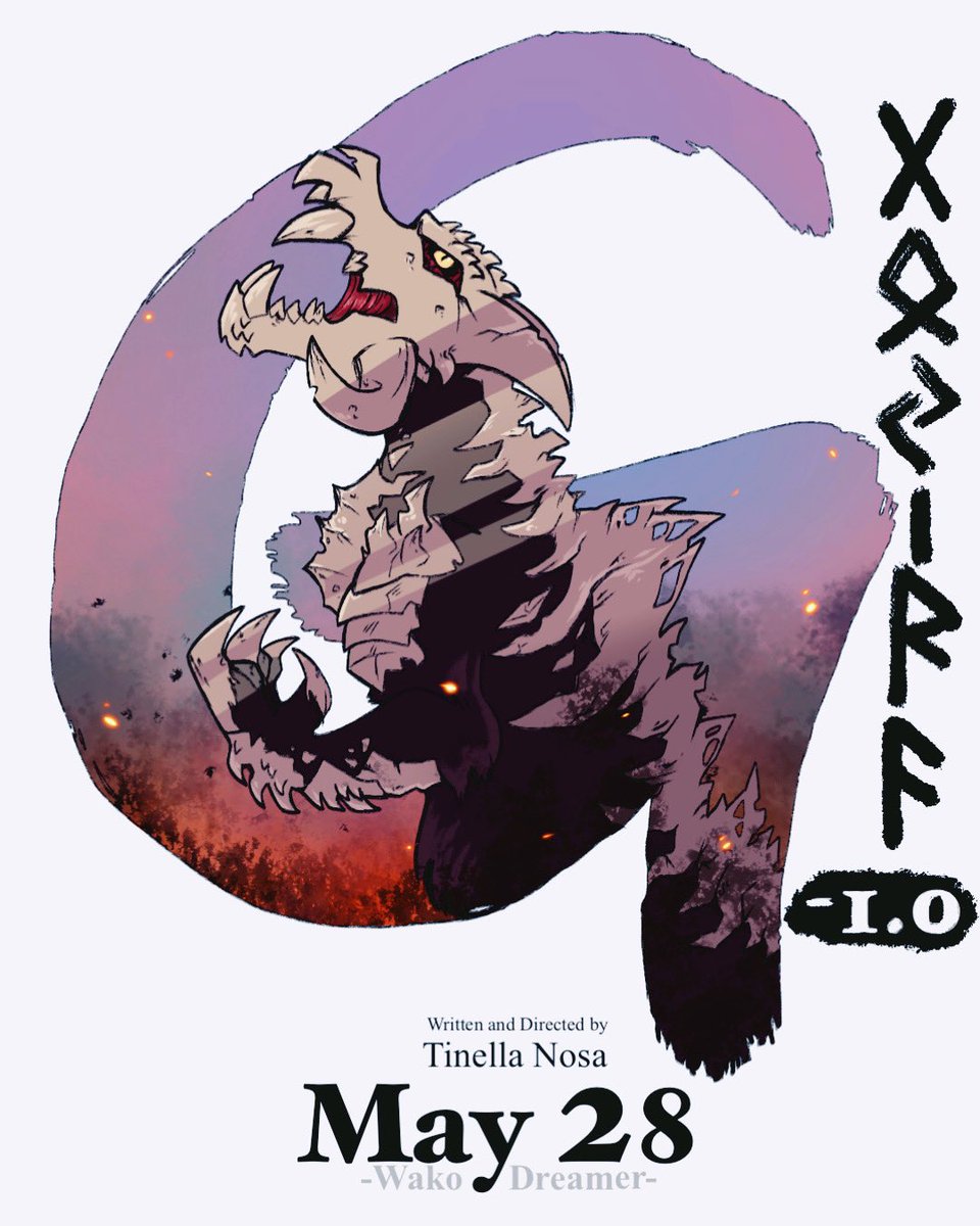 DreamerWako's tweet photo. It’s my birthday today :) Titan Gojira time 

#GodzillaMinusOne 
#TheOwlHouse https://t.co/y2FACU1xNF