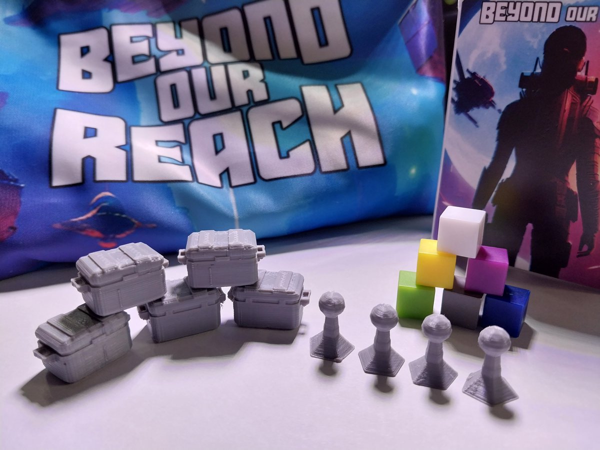 Trying out some 3D printed components for the #BeyondOurReach prototypes.  #GameDesign