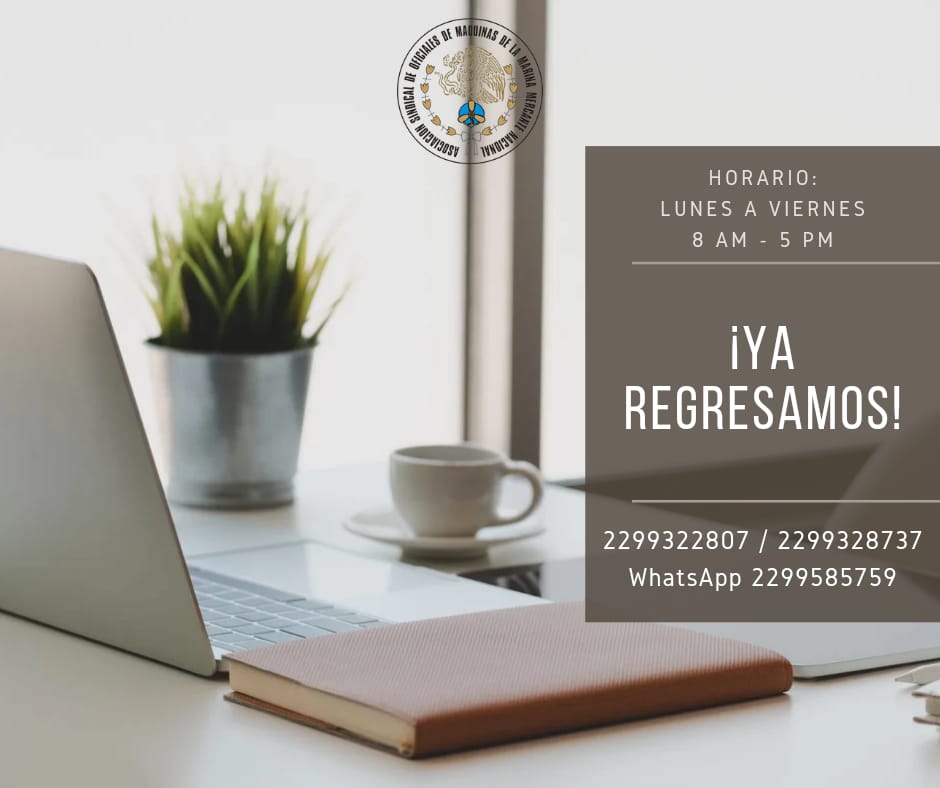 ¡YA REGRESAMOS! 👩🏻‍💼👨🏻‍💼 RECUERDA QUE PUEDES LLAMARNOS, MANDARNOS MENSAJE O VISITARNOS. 
.
Llámanos al 229932-28-07 / 229932-87-37 o escríbenos hoy al 2299585759. ¡Únete!
.
#asommmn #asociacionsindical #oficialdemaquinas #marinamercante #marinomercante #veracruzmercante