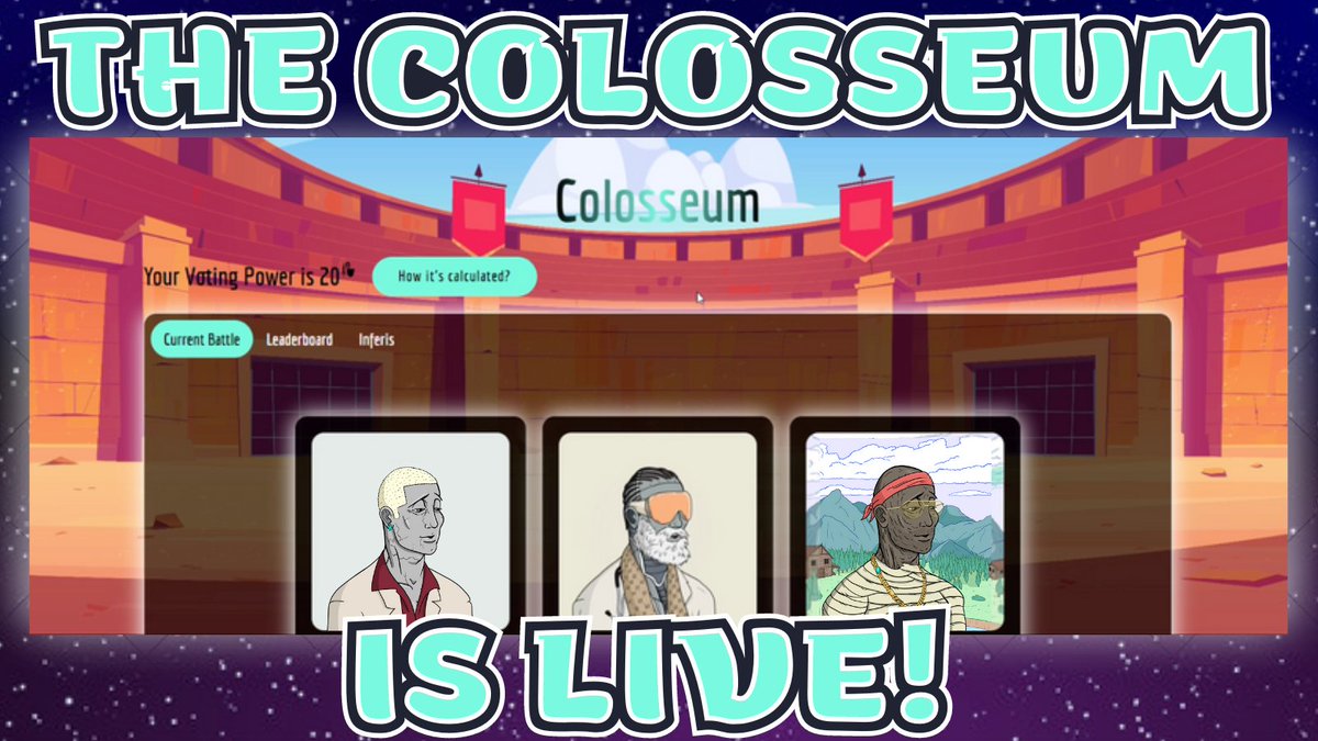 🚨The Sixth Colosseum event is live🚨

Head over to our dApp and vote in order to decide the destiny of our fighting Godx for the first time in 2024🏟💥

You already know the rules:
👍To save them
👎To burn them

👉thegodx.club/colosseum

#MultiversX #MultiversXNFTs