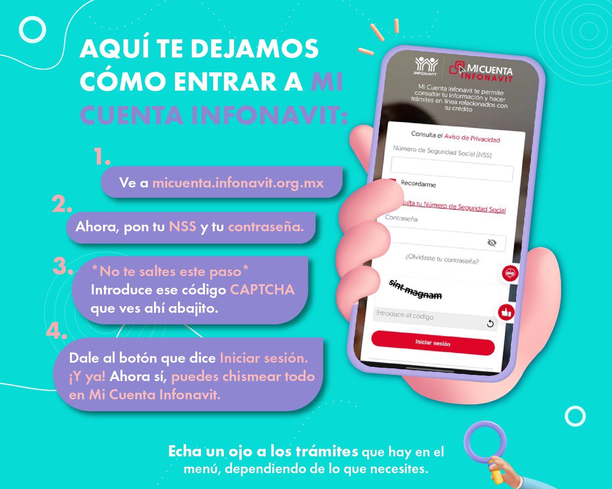 FernandoHeOz's tweet photo. #MiCuentaInfonavit es una plataforma intuitiva, donde podrás realizar tus metas del año como obtener tu patrimonio de manera rápida y sencilla. 🤓💻 Como consultar tus puntos @Infonavit hasta pedir créditos.
#CréditosInfonavit #InfonavitDeLaTransformación #InfonavitDurango https://t.co/B9olYIZvgL
