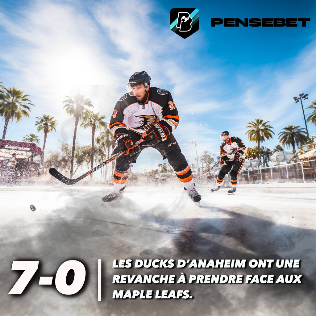 PenseBet's tweet photo. 📊 🏒 @Anaheim_DucksFr se venge face à des @LeafsForever en back-to-back ? 

ℹ️ La franchise de Toronto a connu quelques déconvenues en déplacement dernièrement (5-6 vs Columbus, 3-9 vs Buffalo). 

🥅 Contre les Golden Knights, Brett #Leason a inscrit un doublé. 

#NHL #flytogether #LeafsForever @NEXENPRONOS