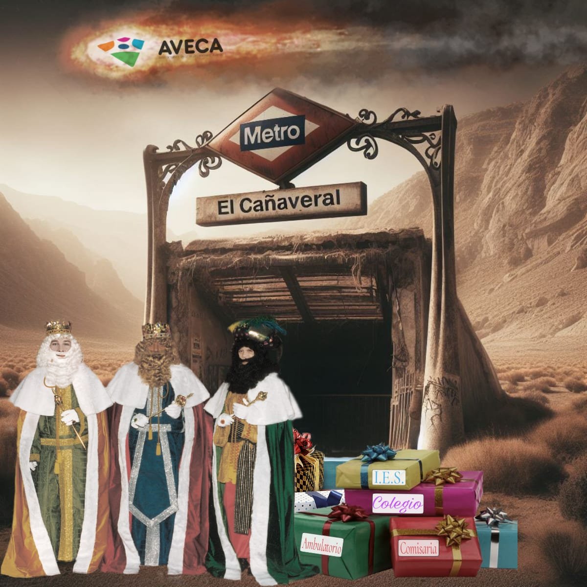 AVECA_Canaveral's tweet photo. Desde AVECA hemos orientado a los Reyes Magos para que lleguen en Metro a #ElCañaveral y, como hemos sido buenos y aplicados, estamos seguros que nos traerán infinidad de regalos para ser un barrio aún más feliz https://t.co/9tEzH9PIQZ