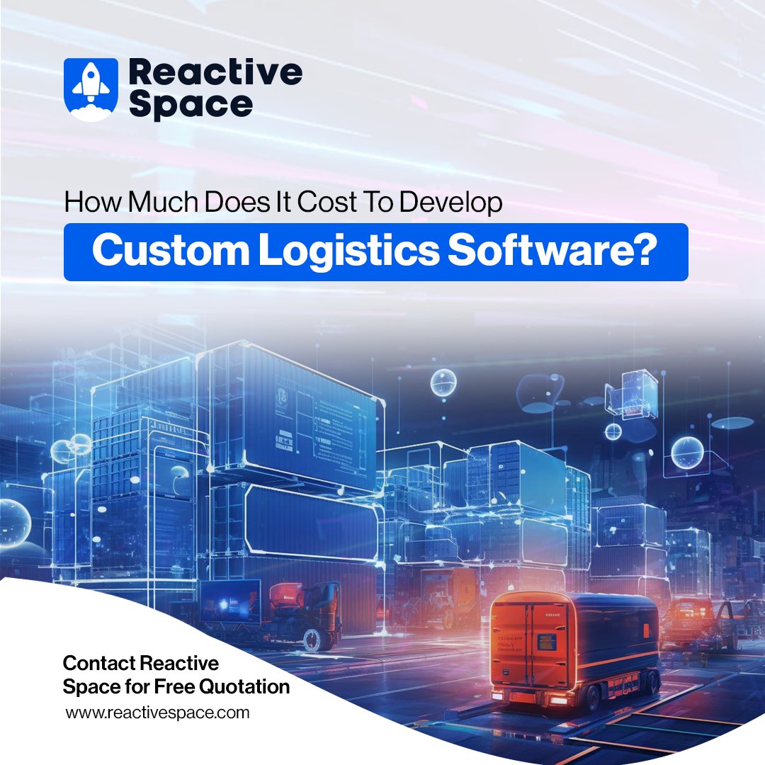 ReactiveSpaceIT's tweet image. Learn more about the pricing structure and factors that determine the cost of creating bespoke logistics software. Contact Reactive Space today for a free, detailed quotation.

#LogisticsSoftware #SoftwareDevelopment #SupplyChainManagement #CostAnalysis