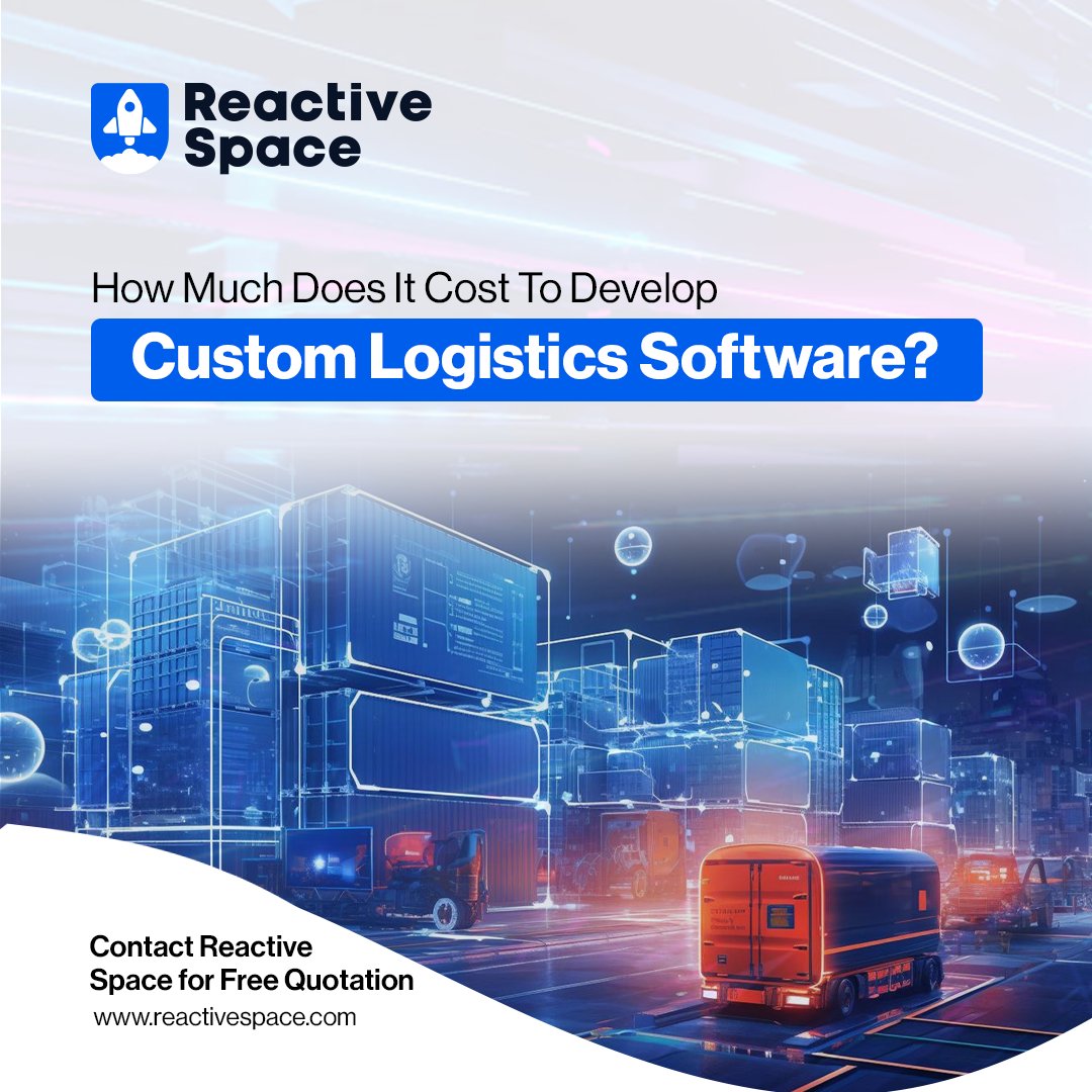 Learn more about the pricing structure and factors that determine the cost of creating bespoke logistics software. Contact Reactive Space today for a free, detailed quotation.

#LogisticsSoftware #SoftwareDevelopment #SupplyChainManagement #CostAnalysis