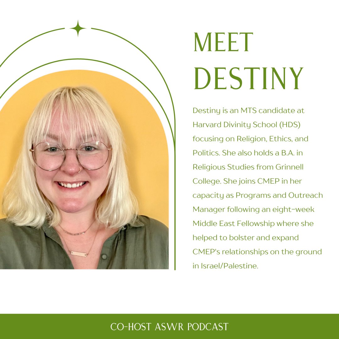 ChurchesforMEP's tweet image. And Still We Rise: Uniting Women for Change, is a six-episode podcast series by CMEP. Meet your podcast hosts Destiny and Tamar! Look out for the first ep release on January 7th, for orthodox Christmas! 

#CMEPASWR #ASWR #AndStillWeRise #MiddleEast #Podcast #OrthodoxChristmas