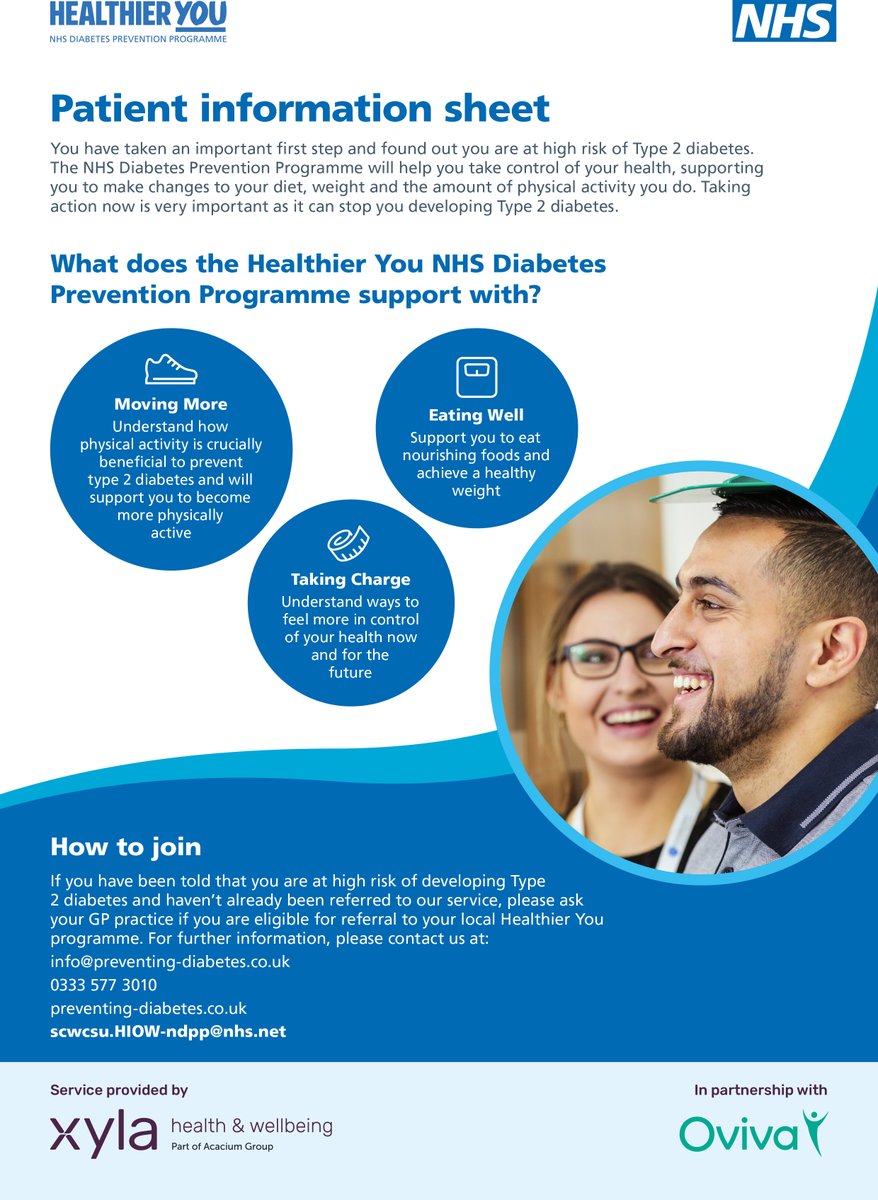 CFirstFareham's tweet photo. Healthier You Webinars: 30 min free information session for those with a diagnosis of pre-diabetes.

Wed, 1/17/2024 at 5:30 PM and Tue, 1/23/2024 at 12:30 PM.

Sign-up is here: https://t.co/Fv4bc9XD52 https://t.co/PVnKUuRaqq