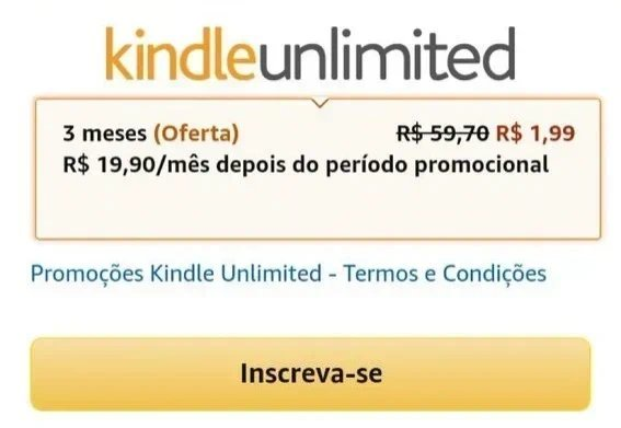 cacadoradepromo's tweet photo. Sabia que a oferta ainda está disponivel? Bora testar pra vê se amazon liberou o ku pra vc? 👀

🚨 3 MESES DE KINDLE UNLIMITED 🚨
https://t.co/D33TFyvj25
https://t.co/D33TFyvj25
https://t.co/D33TFyvj25

🎶 3 meses de amazon music DE GRAÇA:
https://t.co/JqwUzqVb9g https://t.co/9pS59HQW9x