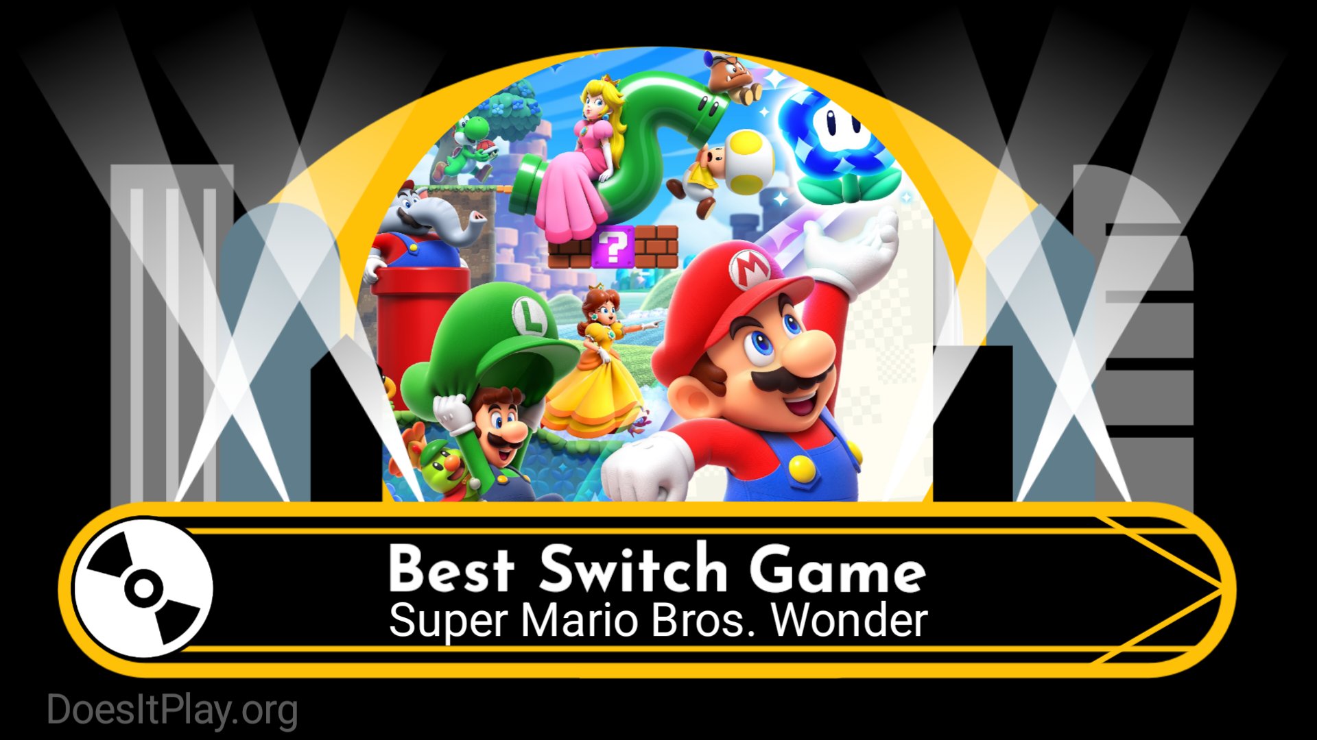 Does it play? on X: Best Nintendo Switch Game of the Year 2023 goes to  Super Mario Bros. Wonder. The greatest in a great lineup of Switch games  last year. @Nintendo has