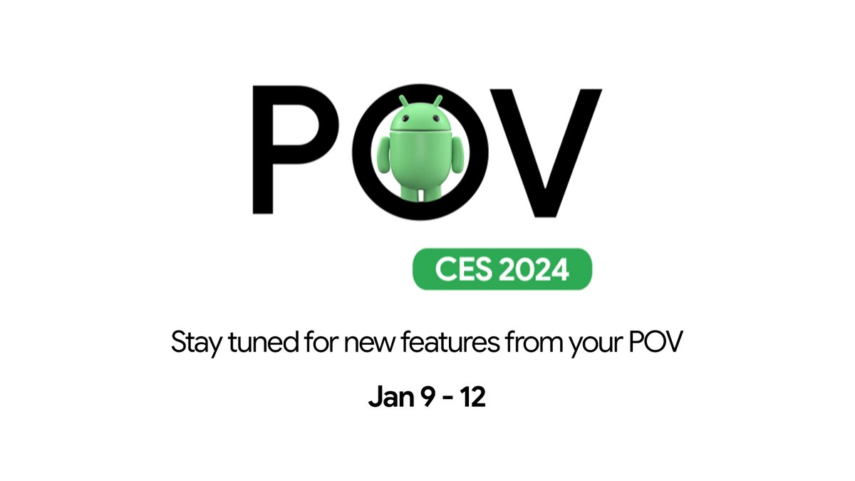 Leave these POVs in the past, and discover new perspectives at #CES2024 with Google on #Android.