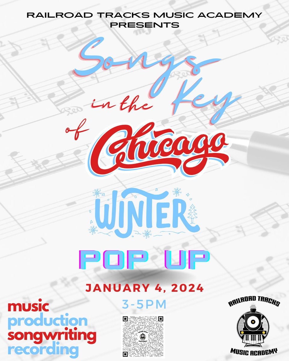 scan the code for more information about the event
 #SongsInTheKeyOfChicago #invent #inspire #innovate