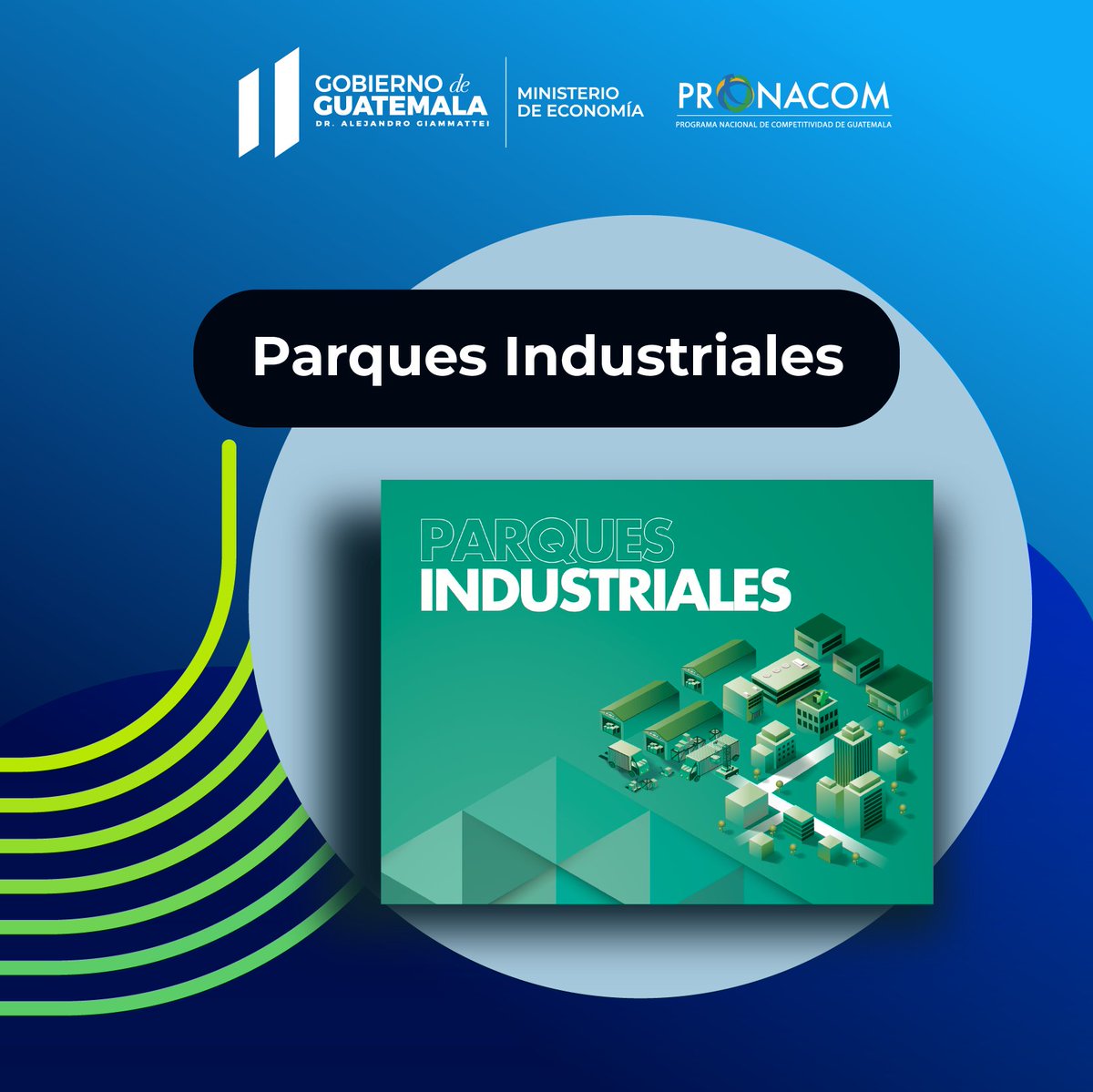¡Inversionistas y empresarios! 💡✨ 

Estamos emocionados que muy pronto presentaremos nuestro primer #CatálogoParquesIndustriales 📗🏭 una guía completa sobre :

📍Ubicaciones estratégicas
🏗️Infraestructura de vanguardia 
🏢Sectores atendidos en Guatemala