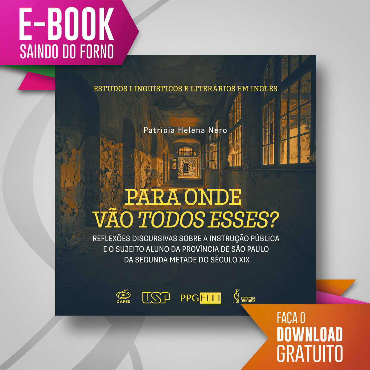 eBook saindo do forno: Para onde vão todos esses?: Reflexões Discursivas sobre a Instrução Pública e o sujeito aluno da Província de São Paulo da segunda metade do século XIX
Faça o download no link na bio: doi.org/10.31560/pimen…
#pimentacultural #publiqueseulivro