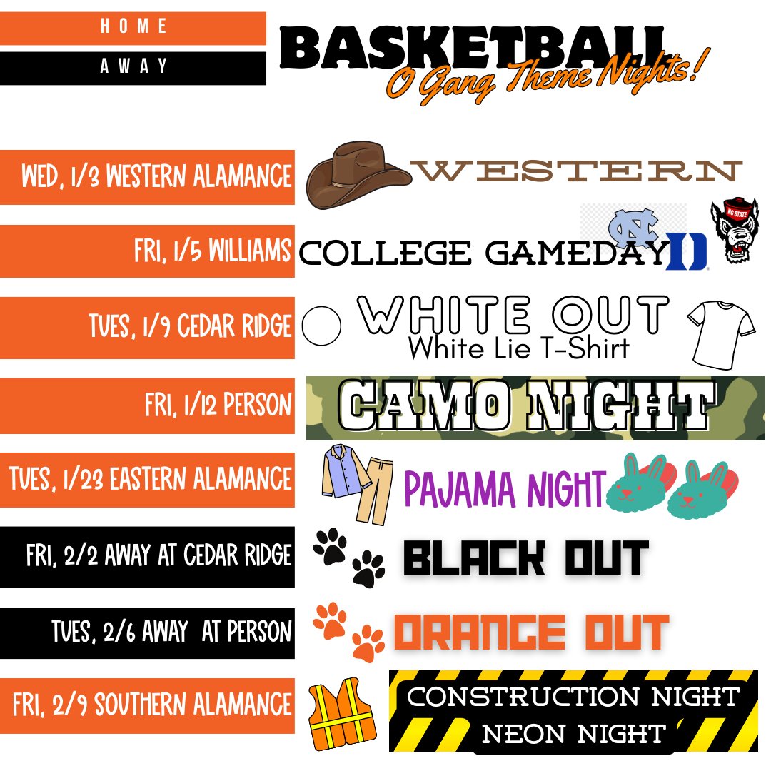 THEME NIGHTS for the rest of the 🏀 season!