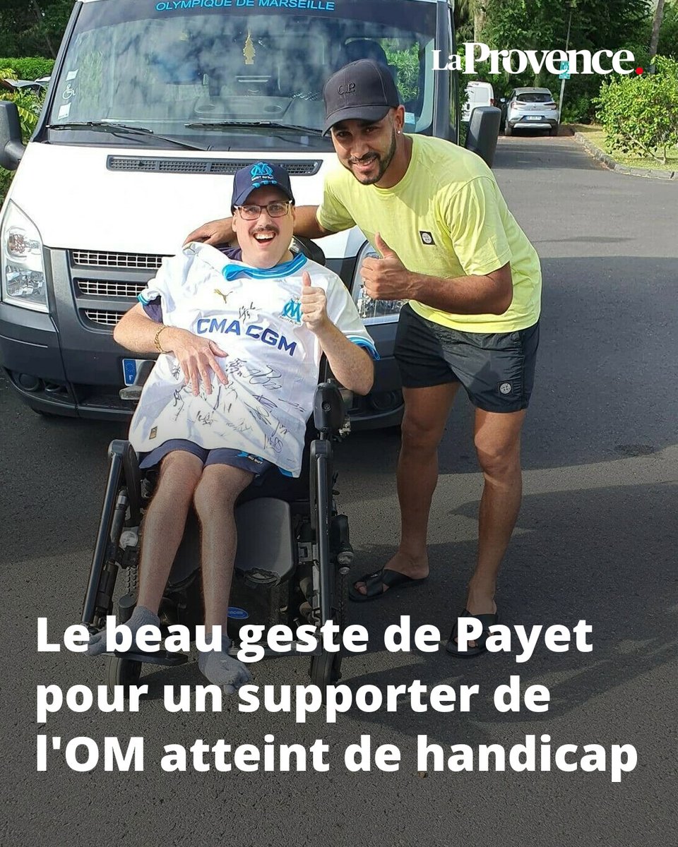 OMLaProvence's tweet photo. Laurent a eu le bonheur de rencontrer son idole Dimitri Payet à La Réunion le jour du Nouvel An 👉 https://t.co/DHFZMO7oNL

#OM #TeamOM https://t.co/uTYXYnZVbq