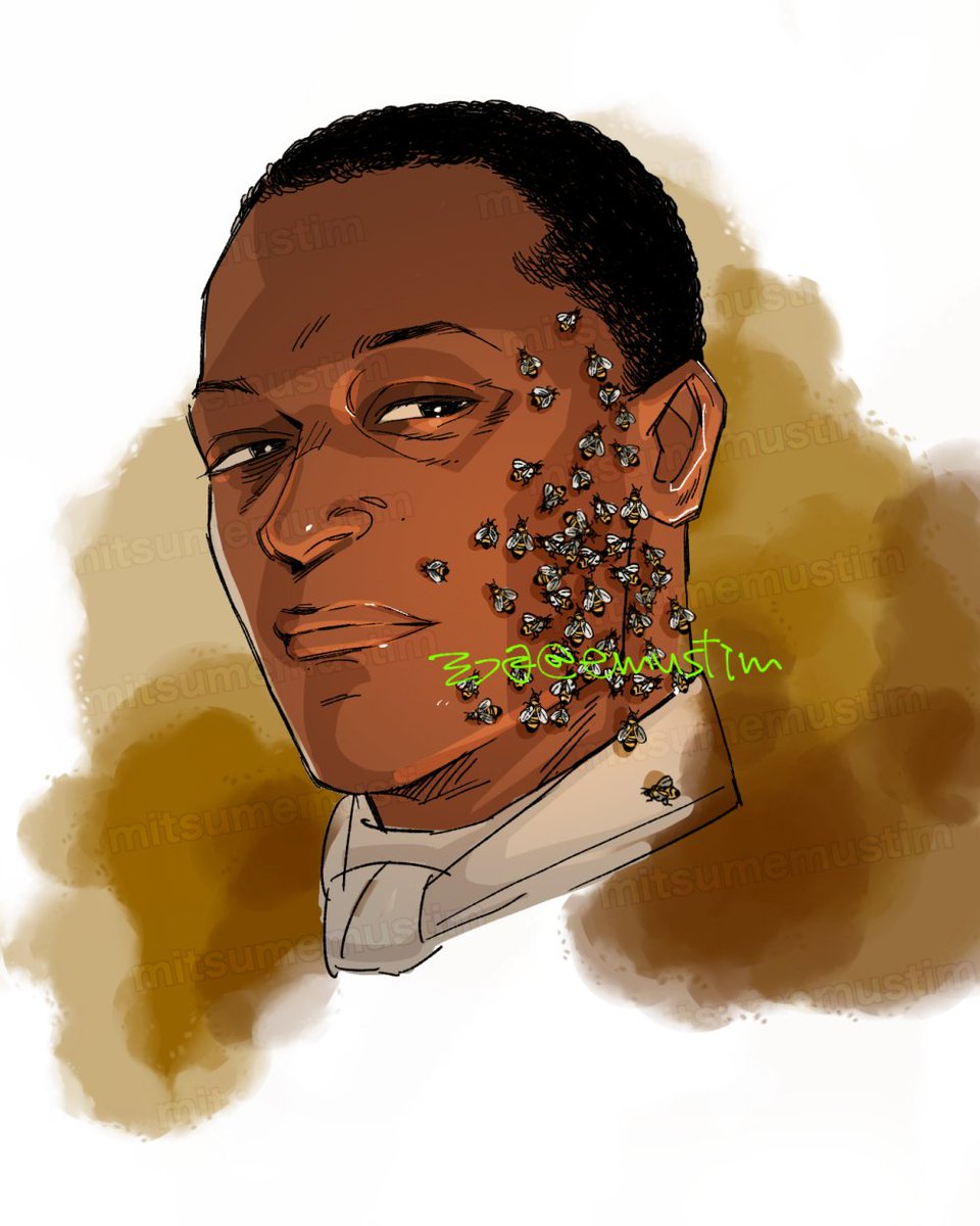 emustim's tweet photo. side eye🐝 / candyman (1992) #candyman #slasherfanart #danielrobitaille https://t.co/FKUjg7Y6Gy