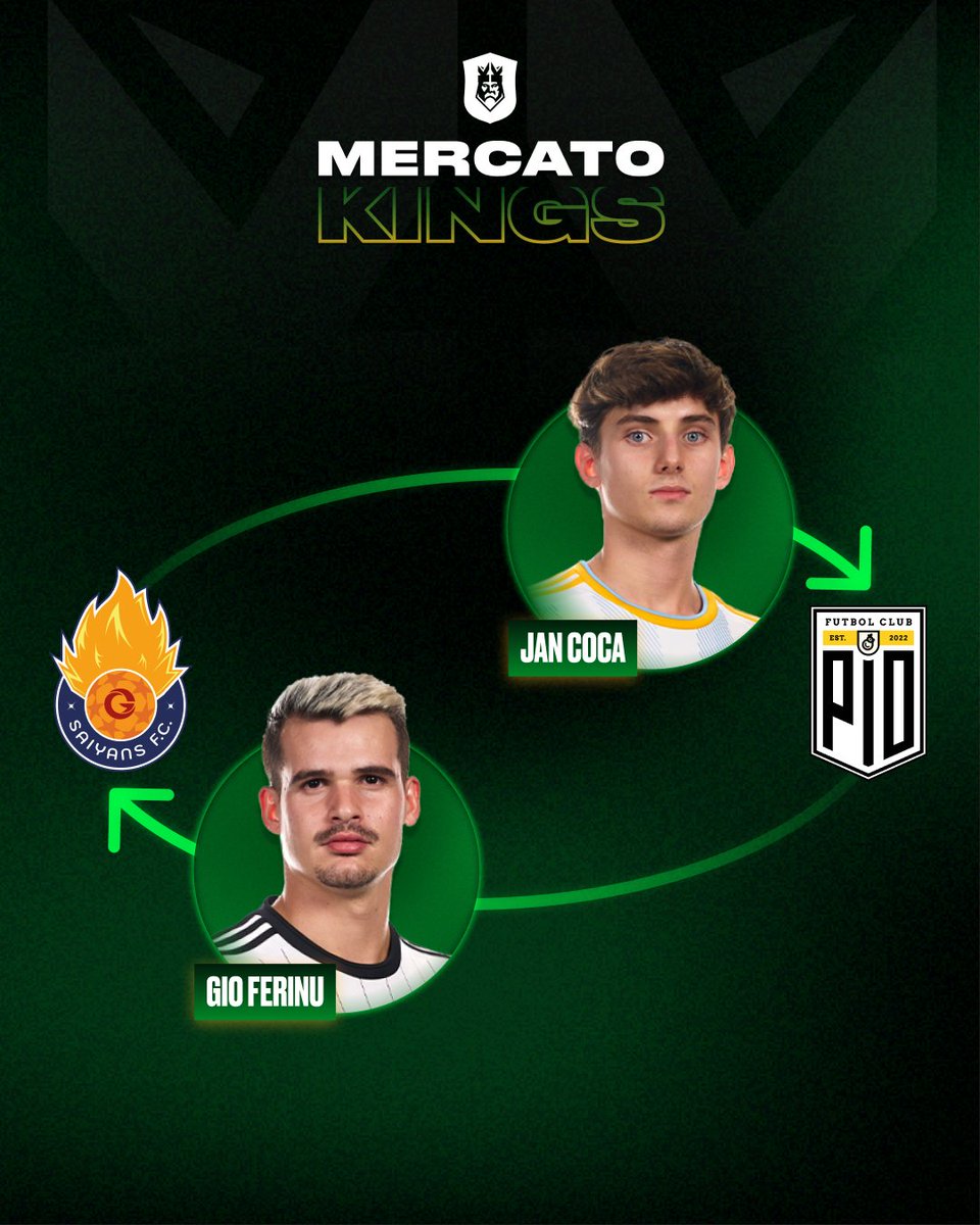 KingsLeague's tweet photo. 🤝 Acuerdo cerrado entre @Saiyans_FC_ y @PIO_FC.

☄️ Jan Coca.
🐥 Gio Ferinu. https://t.co/ihREaAZwPP