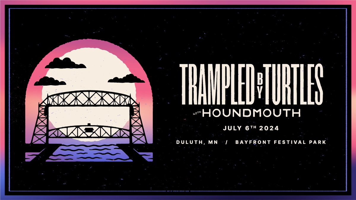 See you at Bayfront on Saturday, July 6 with our pals @Houndmouth. Presale tix are on sale NOW here: tinyurl.com/393s7fjx Public onsale is this Friday at 10am CST. Happy New Year!