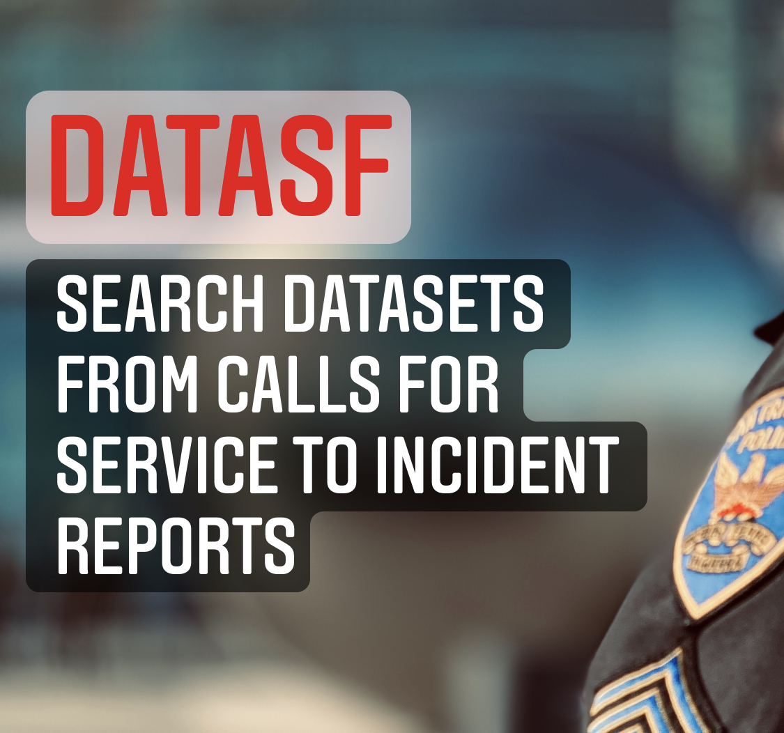 Did you know that you can view our calls for service, past incident reports, and much more? 

By utilizing <a href="/DataSF/">DataSF</a>, an open-source site for city departments you can do just that! ➡️ datasf.org