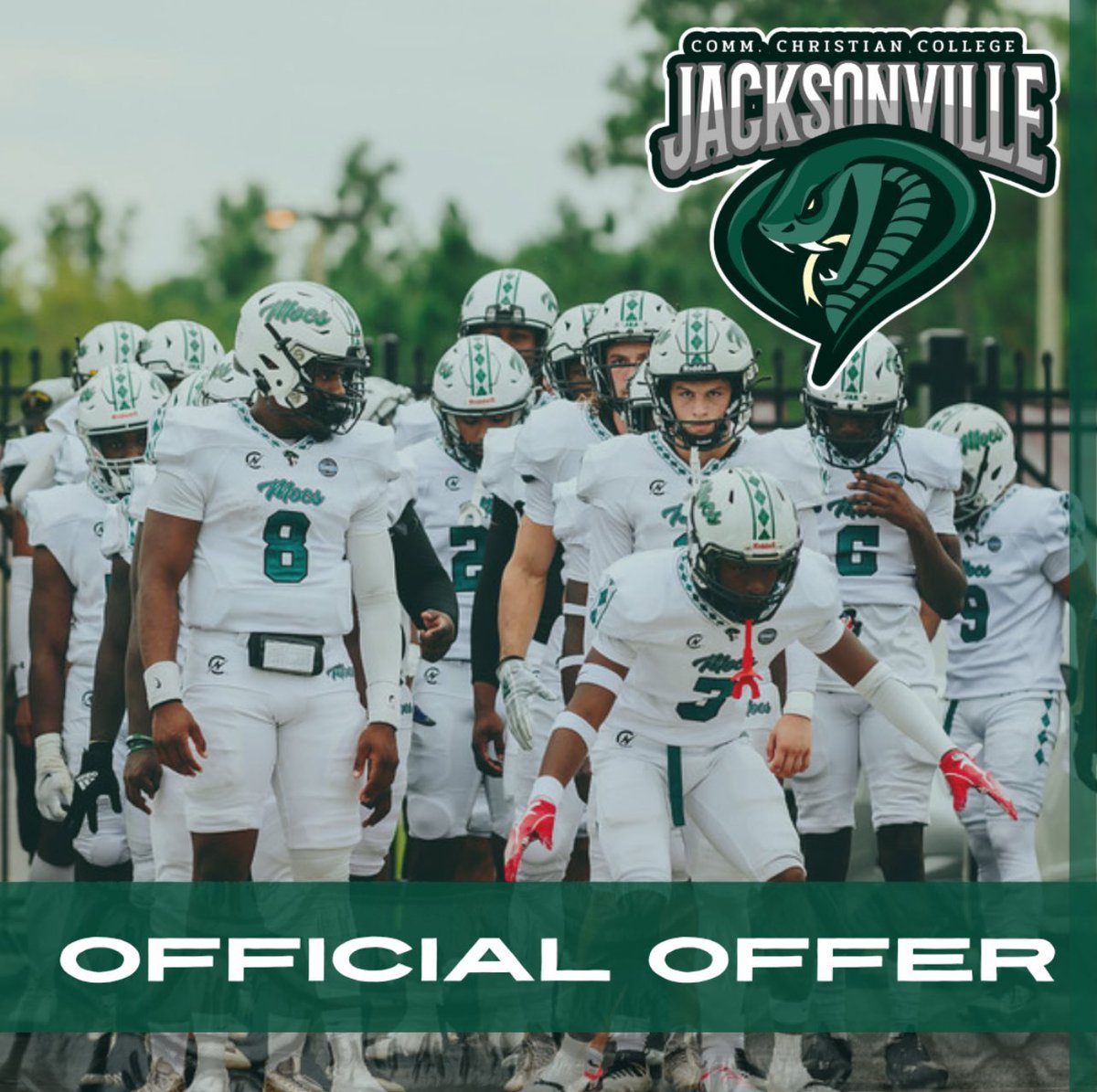 Blessed!! Very grateful to be offered by @jaa_athletics and @CoachJoeNeives !! 🟢⚪️ @HorneBubba @coach_foy_ @Dub_The_Dude11 @OHSKnightsFB @coachdubose11