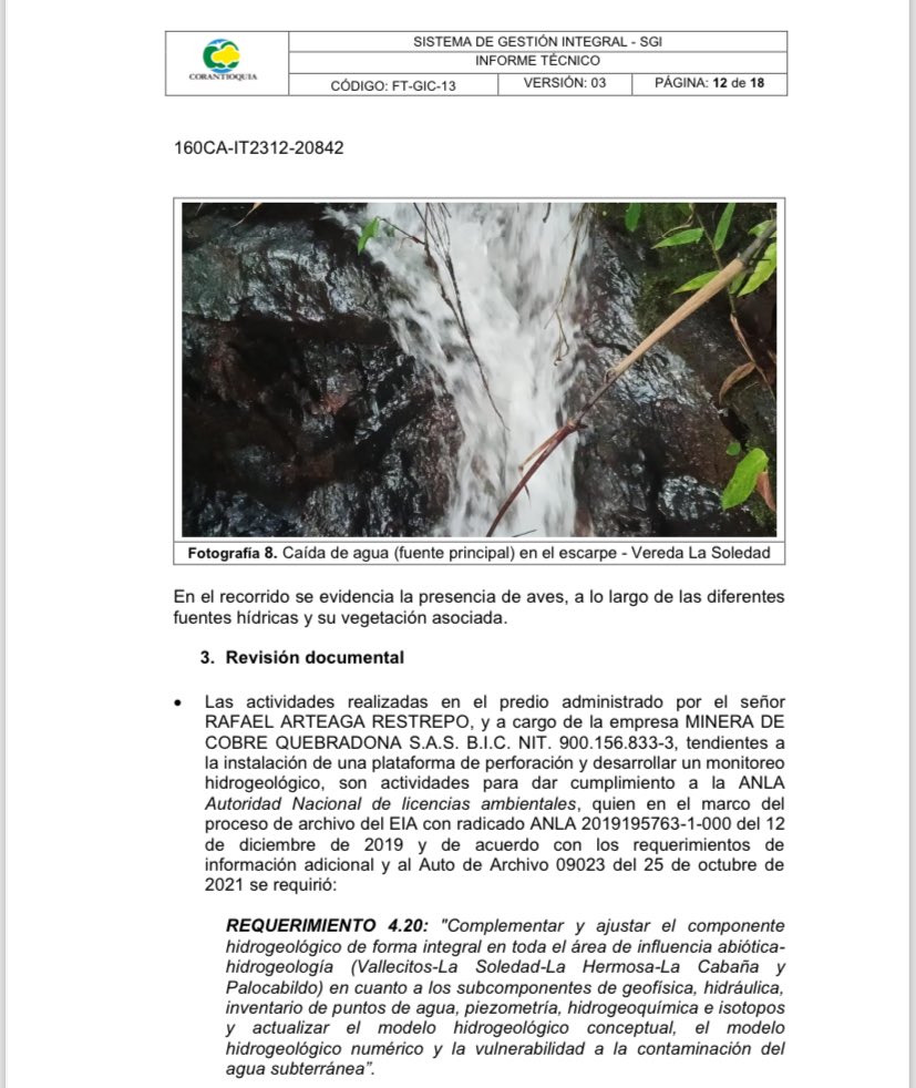 VisionJerico's tweet photo. #Atención 

Corantioquia corrobora que en el predio de la vereda La Soledad de Jericó donde la empresa Quebradona pretende hacer estudios de agua no hay humedales.

De otro lado, opositores a este proyecto minero y quienes dicen defender el agua,no la cuidan, la ensucian con 🐄👇🏽 https://t.co/ztqowomI5m