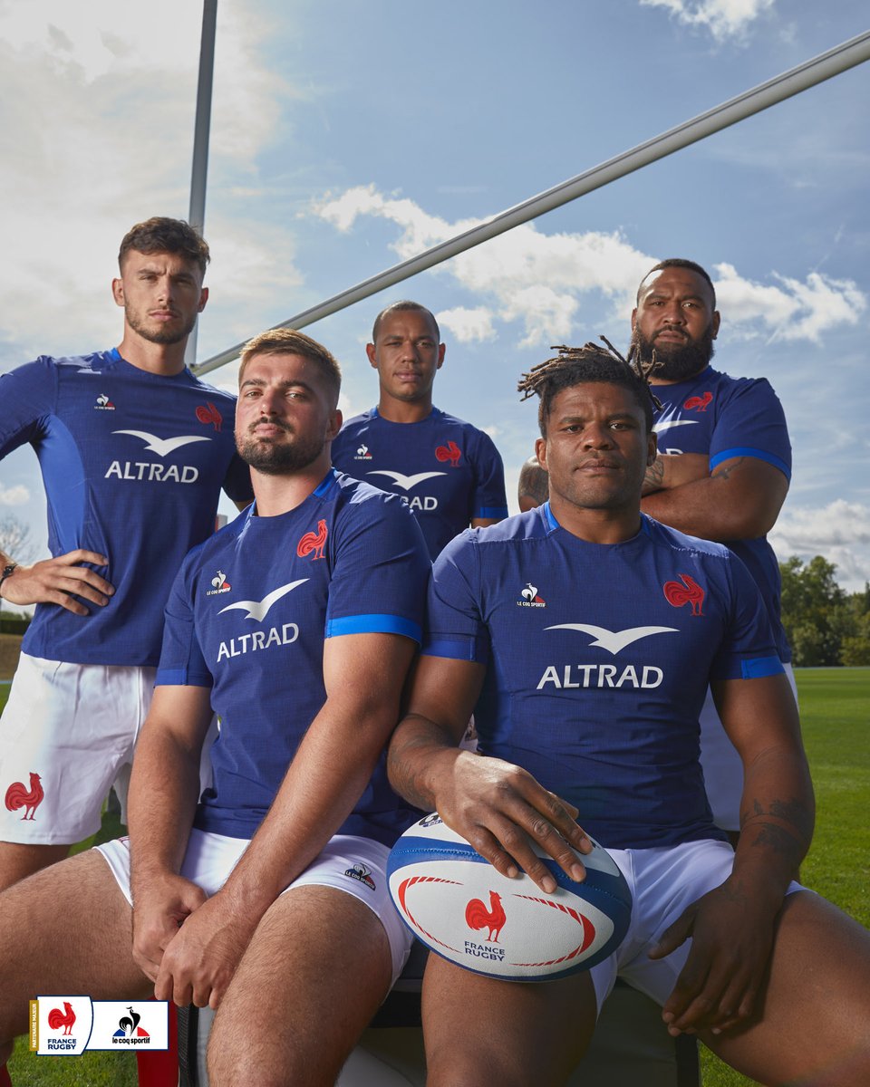 New France home kit for the Six Nations - same as the World Cup kit but with the main sponsor.