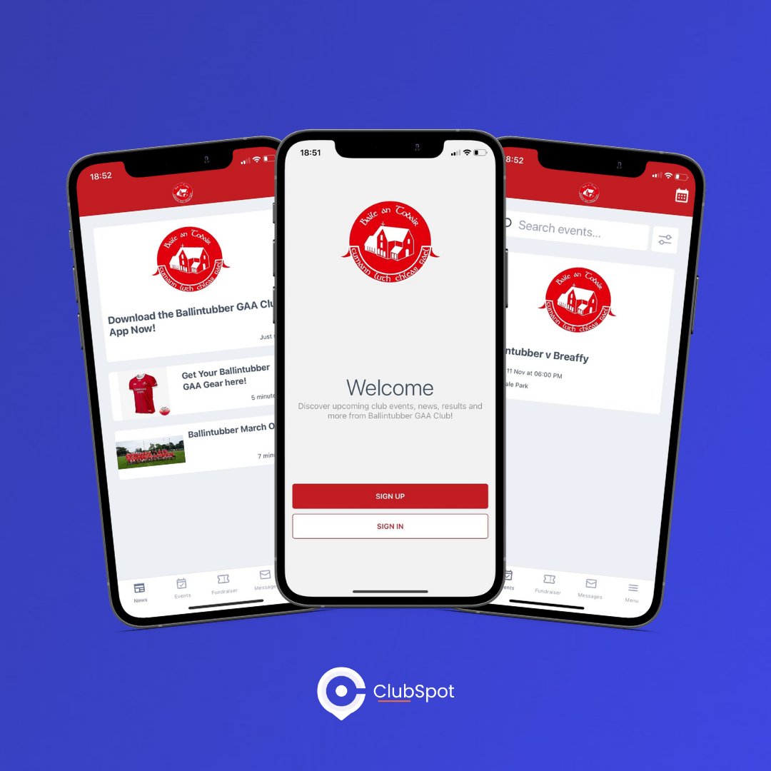 Welcome, Ballintubber GAA 👋 We are delighted to partner with @BallintubberCLG to provide them with their very own club management platform & custom mobile app 📲⁠ We look forward to the journey ahead! #announcement #partnership #clubspot