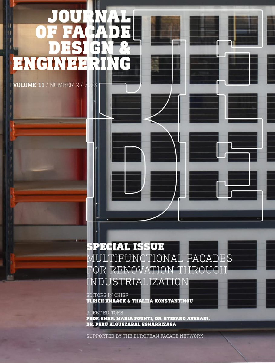 PLURAL (@pluralproject_) on Twitter photo We step into the year 2024 with great news🎉
A Special Issue of The Journal of Facade Design and Engineering has been released, compiling results of #PLURAL and our sister projects <a href="/Drive0_H2020/">H2020 Drive 0</a> <a href="/StepUP_EU/">StepUP H2020 project</a> <a href="/ENSNARE_h2020/">ENSNARE</a> <a href="/Switch2Save_EU/">Switch2Save project</a> @INFINITE_H2020
📚bit.ly/3TGQiFj We step into the year 2024 with great news🎉
A Special Issue of The Journal of Facade Design and Engineering has been released, compiling results of #PLURAL and our sister projects <a href="/Drive0_H2020/">H2020 Drive 0</a> <a href="/StepUP_EU/">StepUP H2020 project</a> <a href="/ENSNARE_h2020/">ENSNARE</a> <a href="/Switch2Save_EU/">Switch2Save project</a> @INFINITE_H2020
📚bit.ly/3TGQiFj